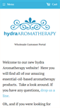 Mobile Screenshot of hydraaromatherapy.com